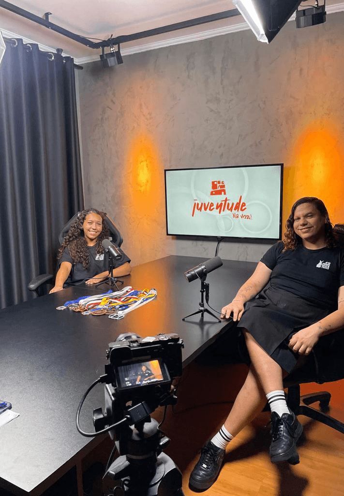 Gravação do Podcast Juventude na Voz em Campinas (SP), 2023