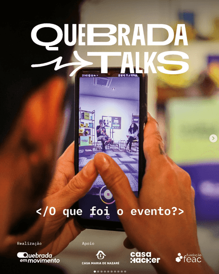 Cartaz do #QuebradaTalks 2025